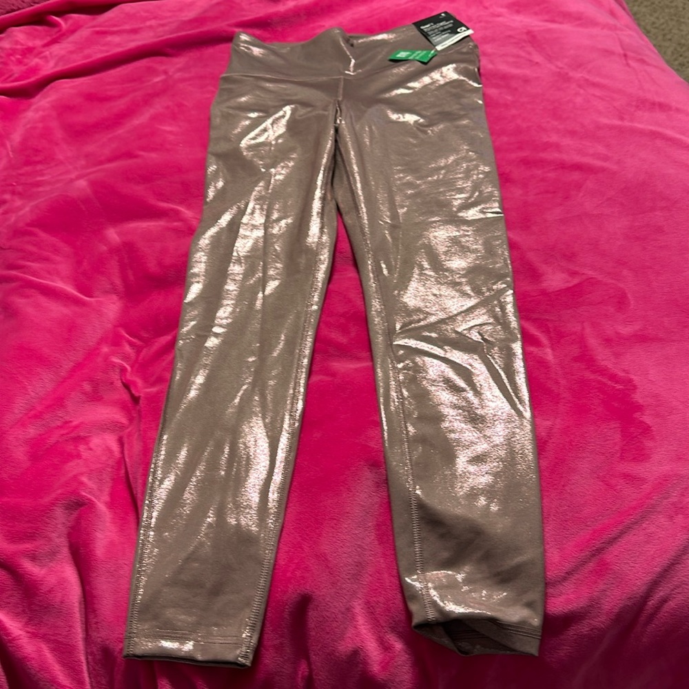 Gap full length leggings. Sparkly pink color